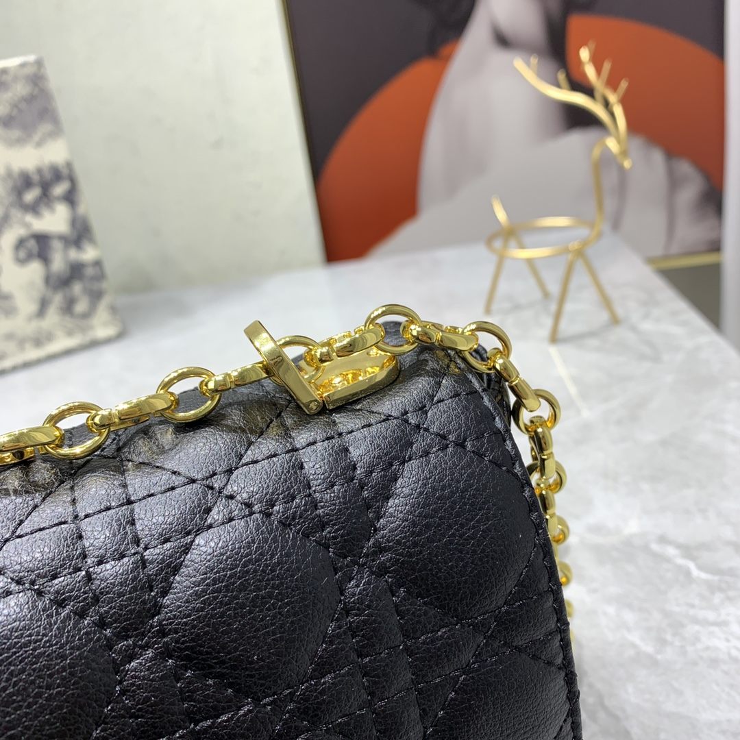 DIOR Large Dior Caro Bag Black 