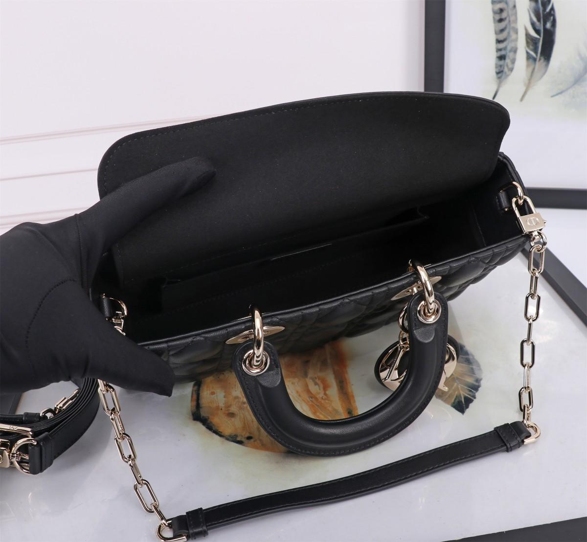 DIOR Medium Lady D-Joy Bag Black