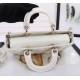 DIOR Medium Lady D-Joy Bag Latte