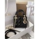 DIOR Mini Lady Dior Bag Black Patent 