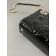 DIOR Mini Lady Dior Bag Black Patent 