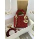 DIOR Mini Lady Dior Bag Cherry Red Patent