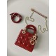 DIOR Mini Lady Dior Bag Cherry Red Patent