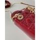 DIOR Mini Lady Dior Bag Cherry Red Patent