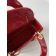 DIOR Mini Lady Dior Bag Cherry Red Patent