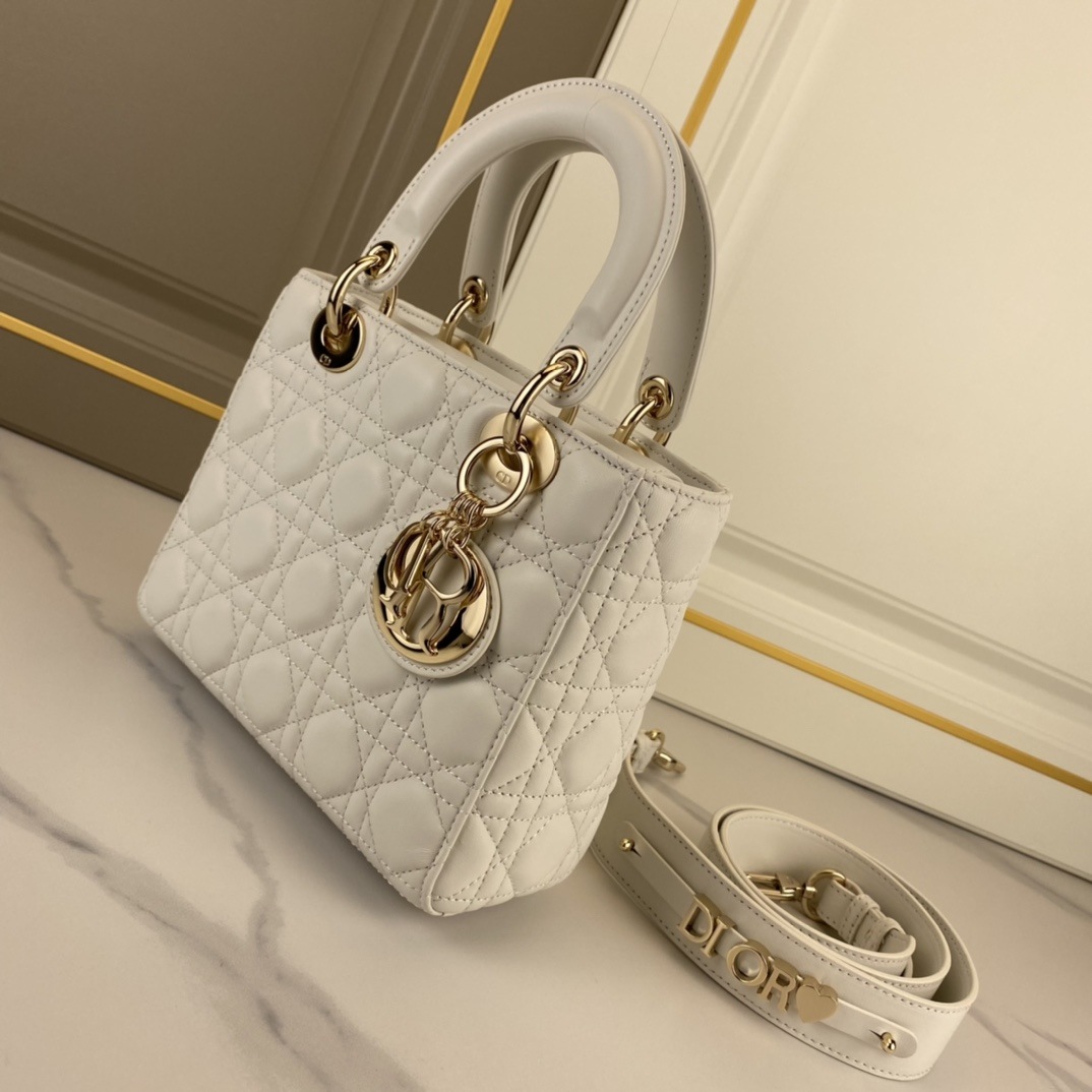 DIOR Small Lady Dior Latte