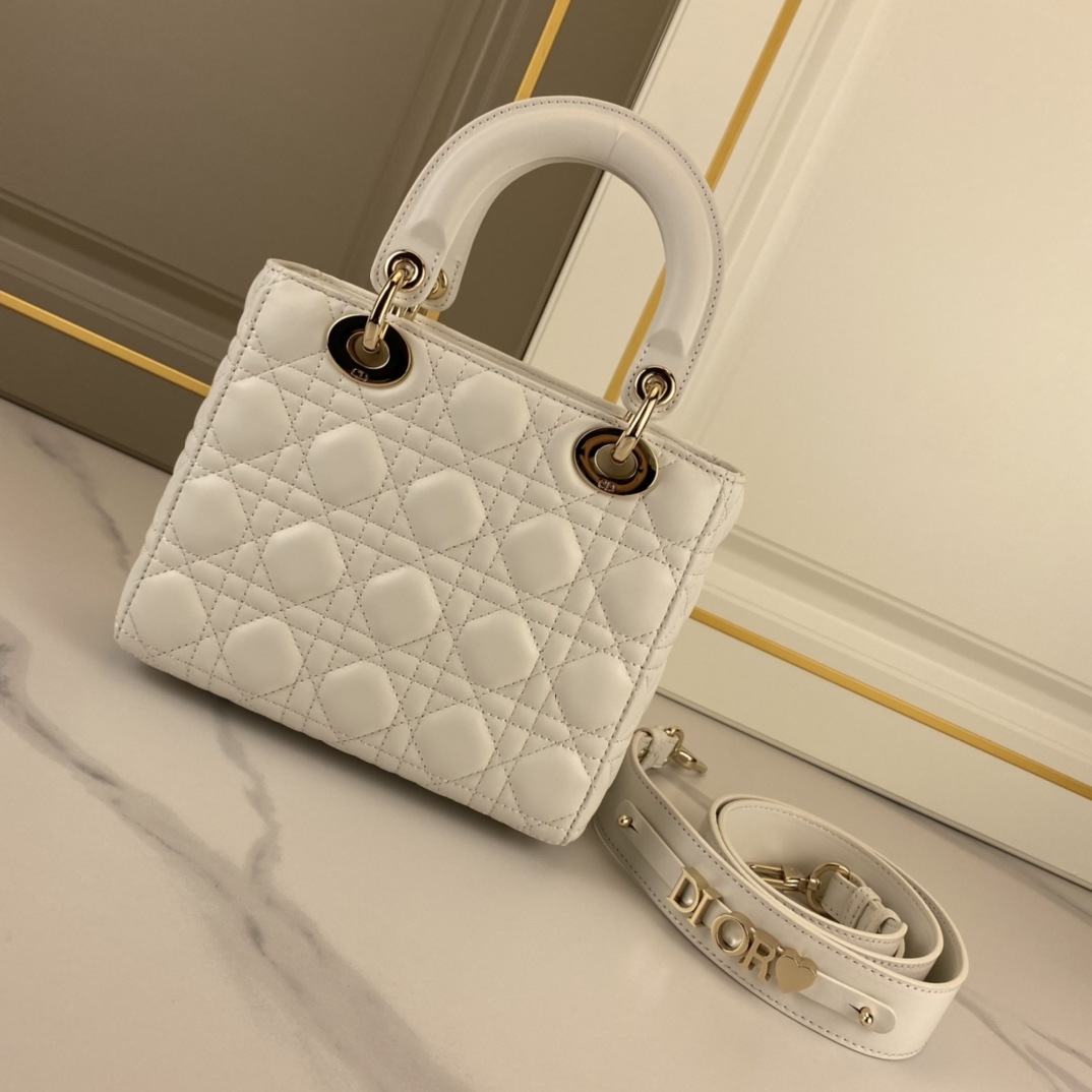 DIOR Small Lady Dior Latte