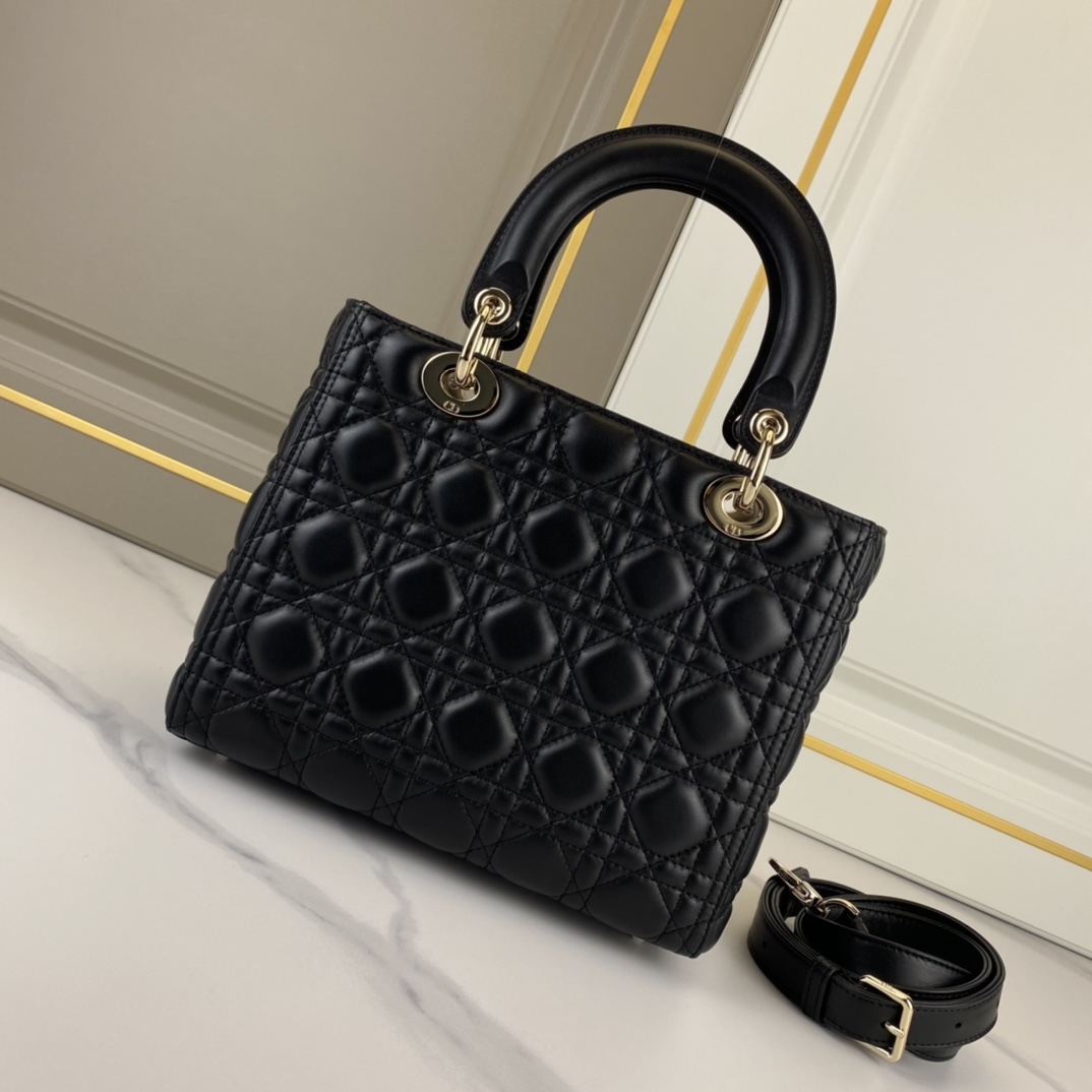 DIOR Medium Lady Dior Bag Black 