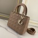 DIOR Medium Lady Dior Bag Warm Taupe