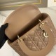 DIOR Medium Lady Dior Bag Warm Taupe