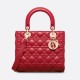 DIOR Medium Lady Dior Bag Amaryllis Red