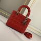 DIOR Medium Lady Dior Bag Amaryllis Red