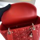 DIOR Medium Lady Dior Bag Amaryllis Red