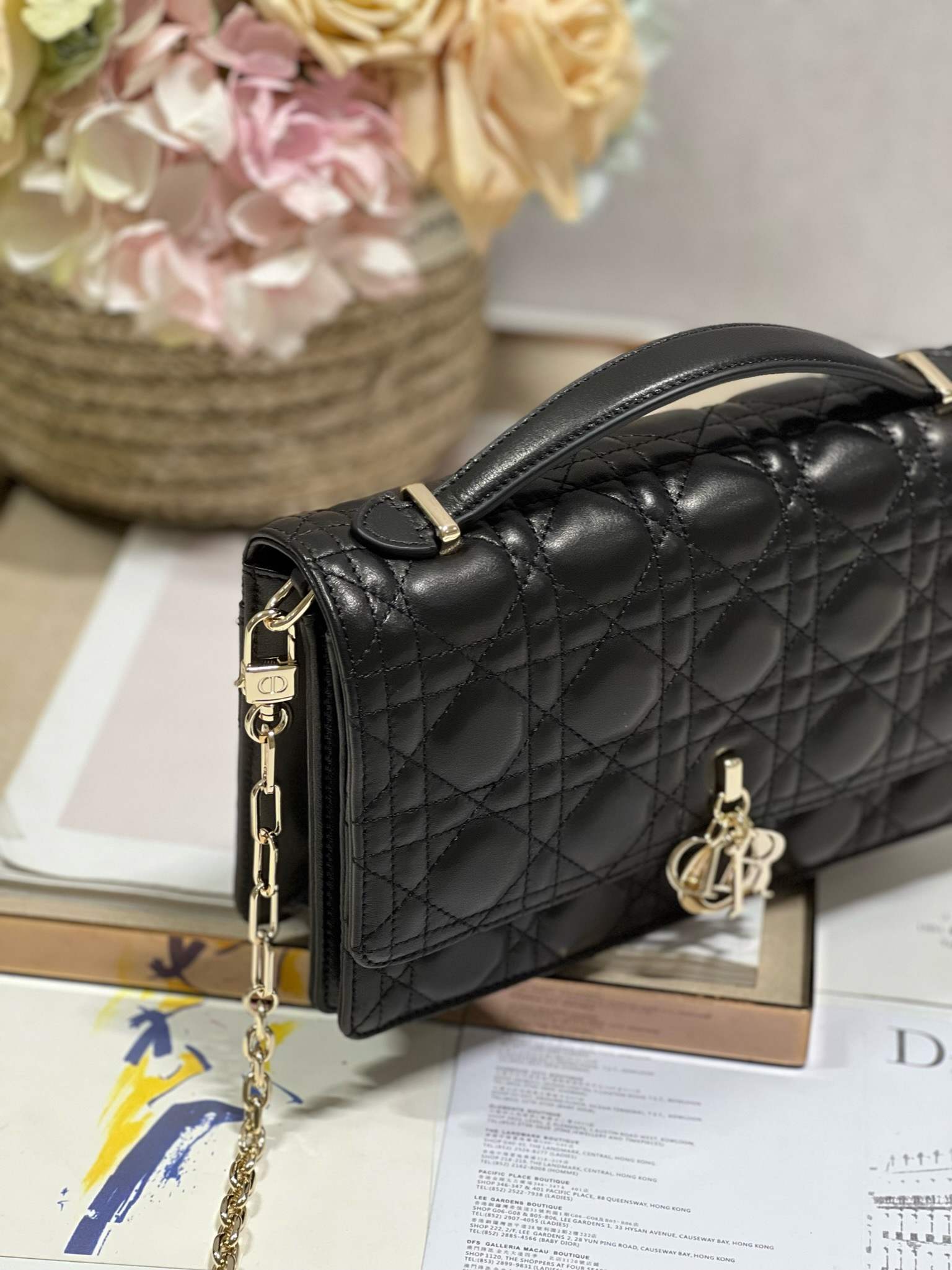 DIOR My Dior Top Handle Bag Black