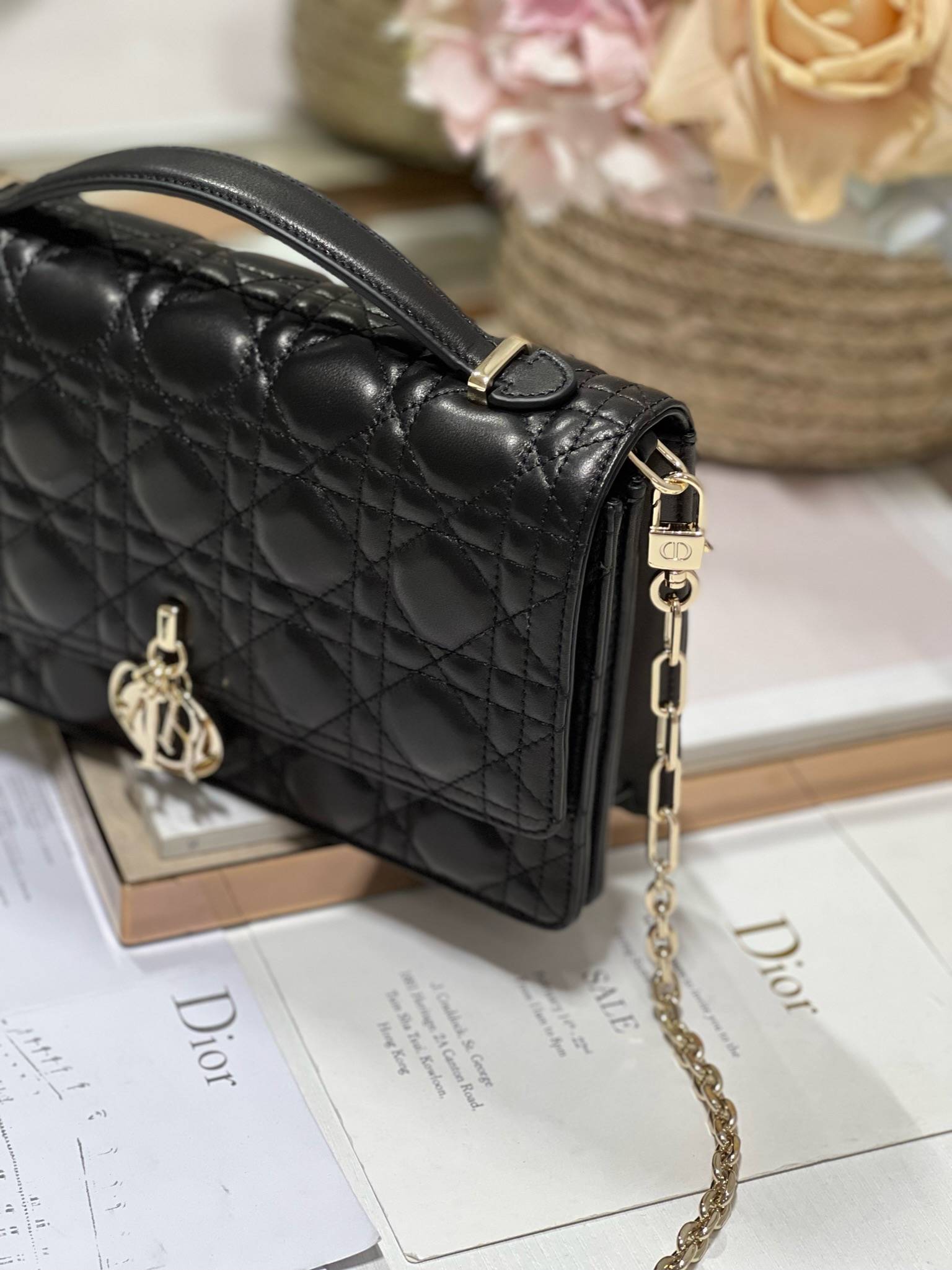 DIOR My Dior Top Handle Bag Black