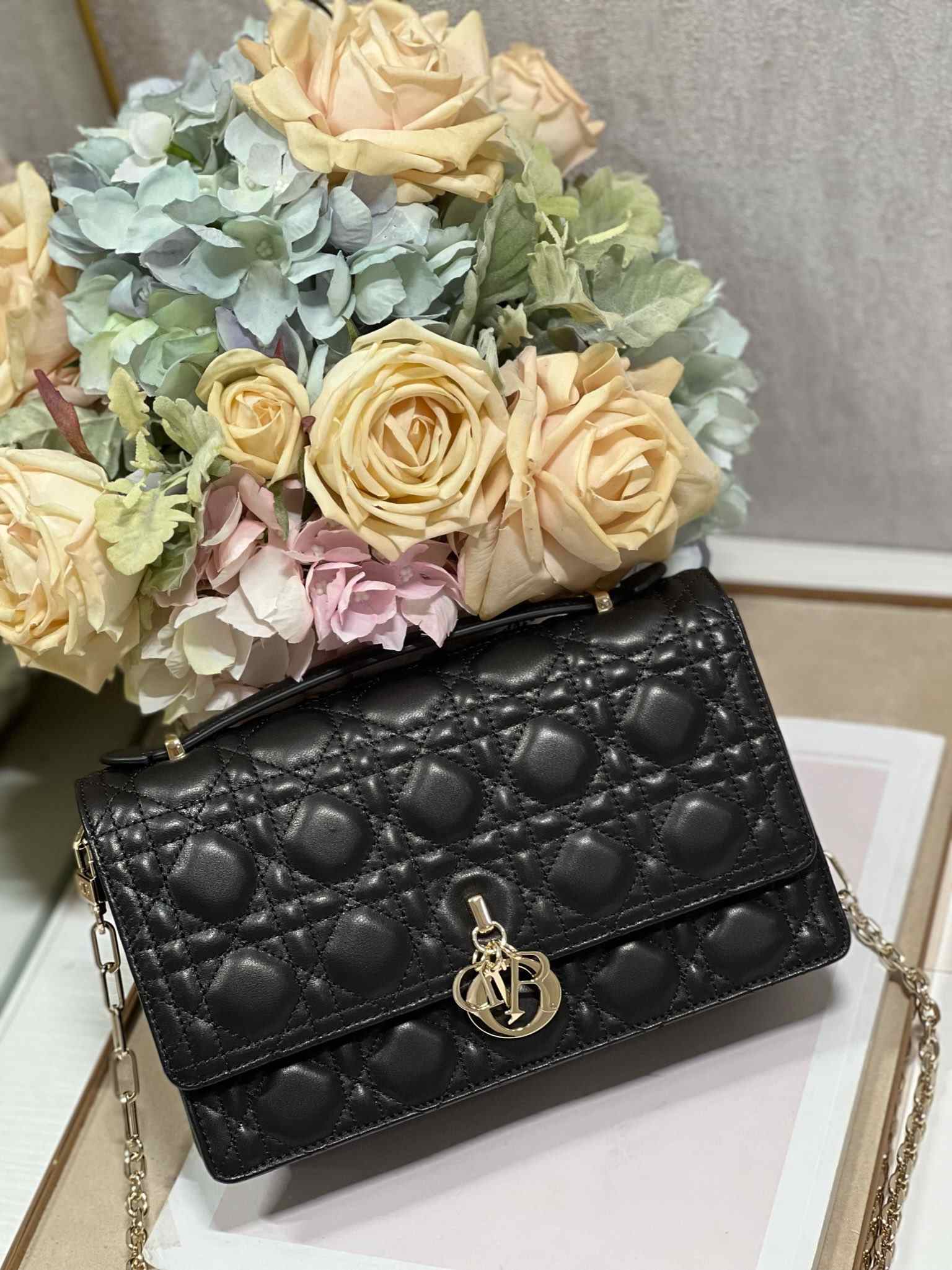 DIOR My Dior Top Handle Bag Black