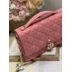 DIOR My Dior Top Handle Bag Melocoton Pink