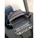 DIOR Medium Diorcamp Bag Blue Dior Oblique Embroidery