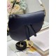 DIOR Saddle Bag  with Strap Indigo Blue