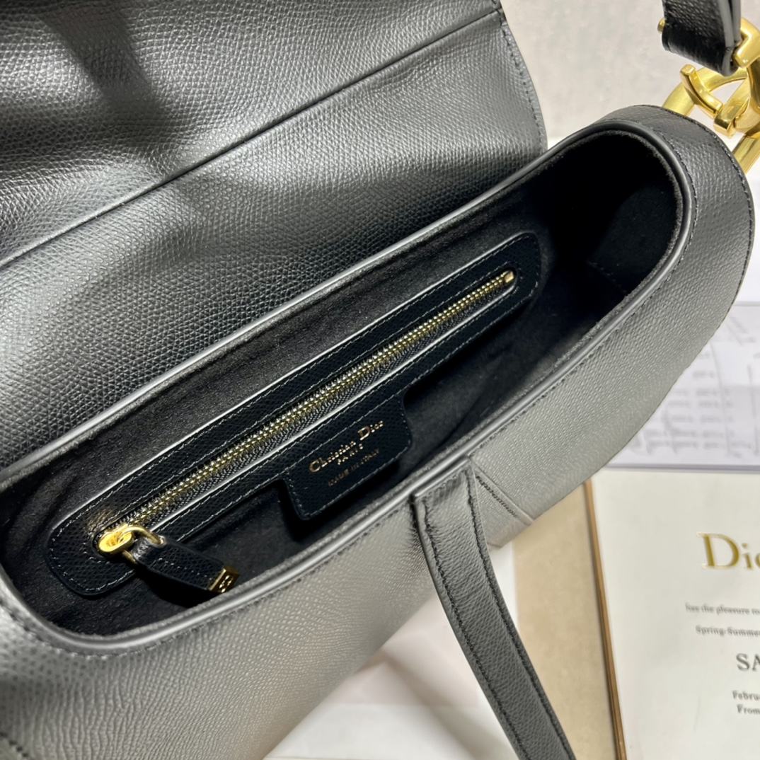 DIOR Saddle Bag  with Strap Black