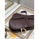 DIOR Saddle Bag  with Strap Burgundy