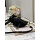 DIOR Mini Saddle Bag with Strap Black