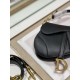 DIOR Mini Saddle Bag with Strap Black