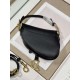 DIOR Mini Saddle Bag with Strap Black