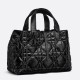 DIOR Medium Dior Toujours Bag Black Macrocannage