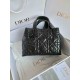 DIOR Medium Dior Toujours Bag Black Macrocannage