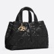 DIOR Medium Dior Toujours Bag Black & Gold-tone Hardware