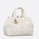 DIOR Medium Dior Toujours Bag White & Gold-tone Hardware