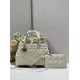 DIOR Medium Dior Toujours Bag White & Gold-tone Hardware