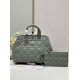 DIOR Large Dior Toujours Bag Stone Gray