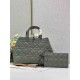 DIOR Large Dior Toujours Bag Stone Gray