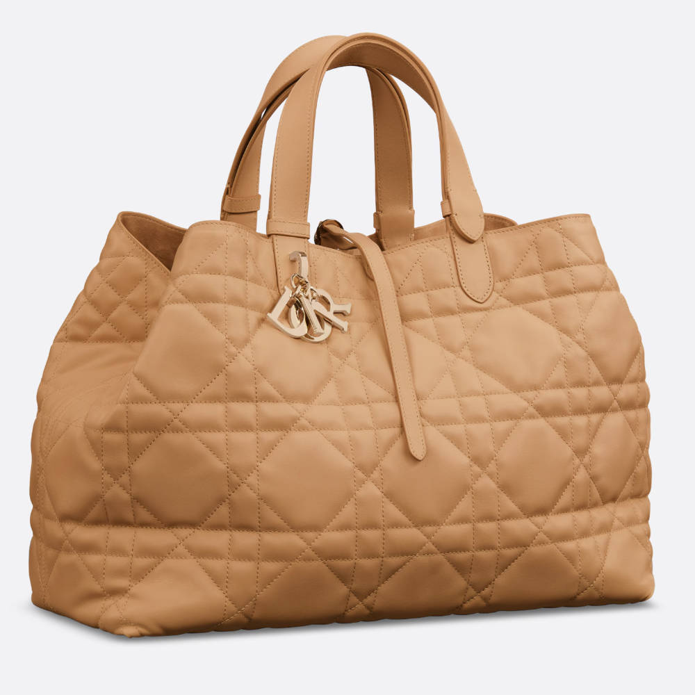 DIOR Large Dior Toujours Bag Medium Tan