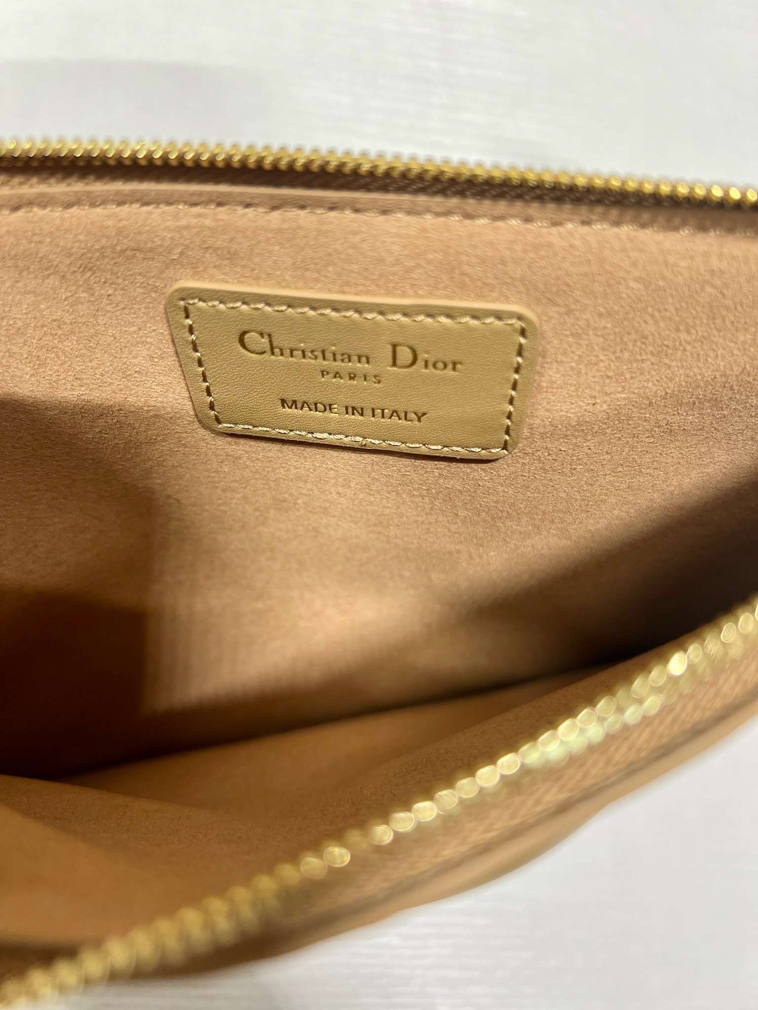 DIOR Large Dior Toujours Bag Medium Tan