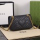 GUCCI GG Marmont Small Shoulder Bag Black leather