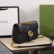 GUCCI GG Marmont Small Shoulder Bag Black leather