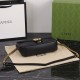 GUCCI GG Marmont Small Shoulder Bag Black leather