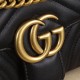 GUCCI GG Marmont Mini Shoulder Bag Black leather