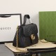 GUCCI GG Marmont Small Top Handle Bag Black leather