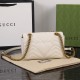 GUCCI GG Marmont Mini Shoulder Bag White leather