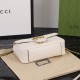 GUCCI GG Marmont Mini Shoulder Bag White leather