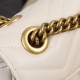 GUCCI GG Marmont Mini Shoulder Bag White leather