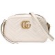 GUCCI GG Marmont Small Matelasse Shoulder with zip White leather