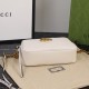 GUCCI GG Marmont Small Matelasse Shoulder with zip White leather