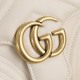 GUCCI GG Marmont Small Top Handle Bag White leather