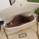 GUCCI GG Marmont Small Top Handle Bag White leather