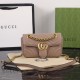 GUCCI GG Marmont Mini Shoulder Bag dusty pink leather